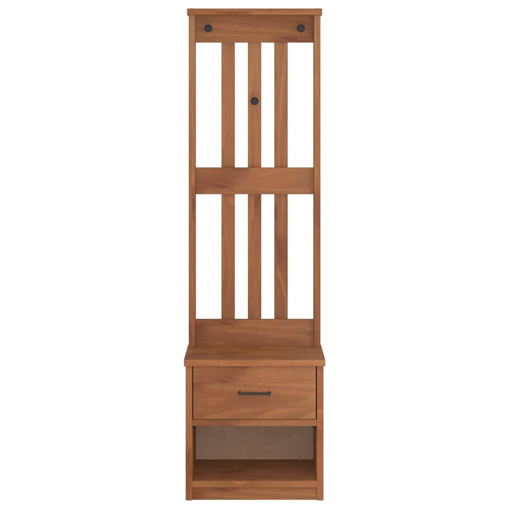 Kapstok SANDNES 45x40x159,5 cm massief grenenhout is nu te koop bij PeponiXL, paradijselijk wonen!