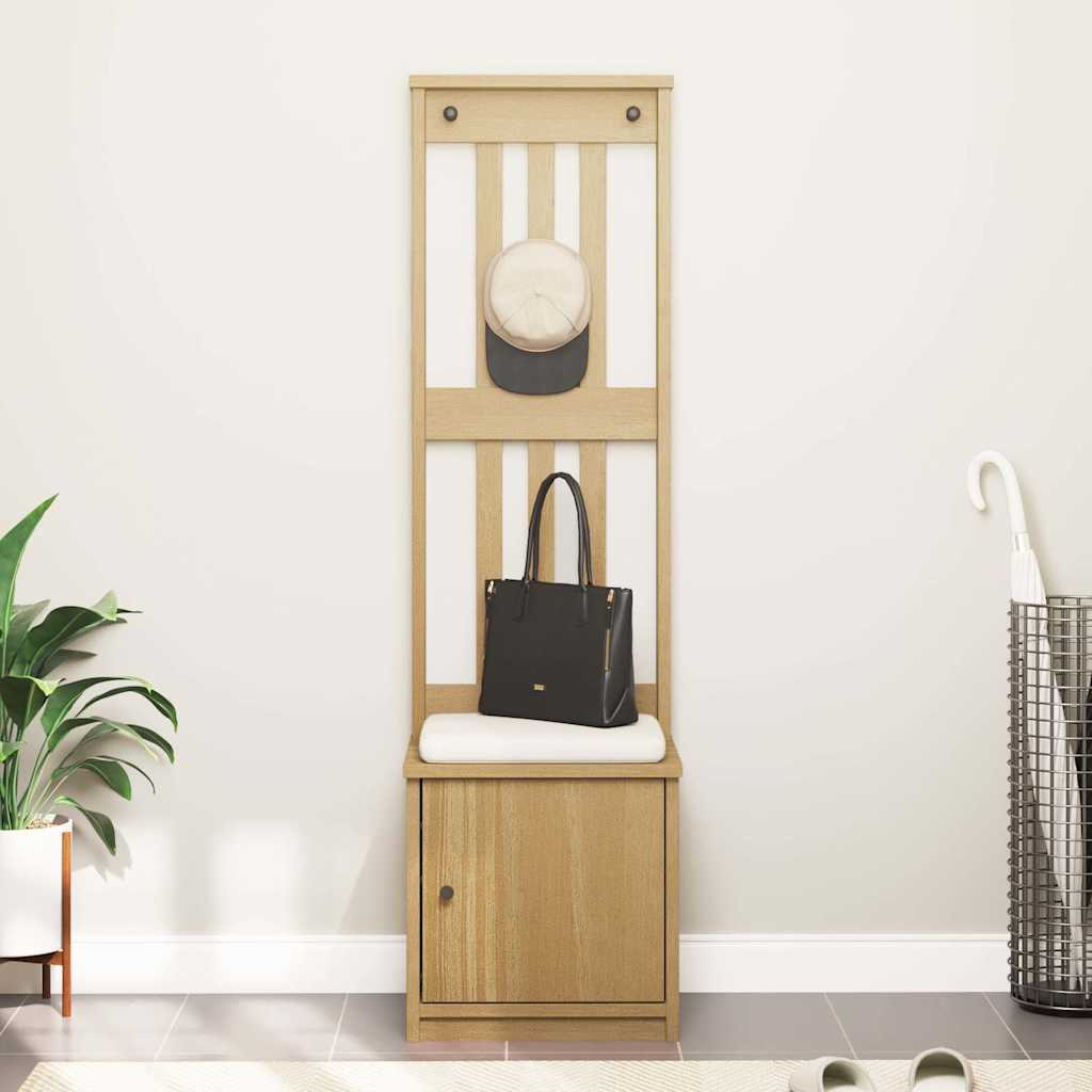 Kapstok SANDNES 45x40x159,5 cm massief grenenhout is nu te koop bij PeponiXL, paradijselijk wonen!