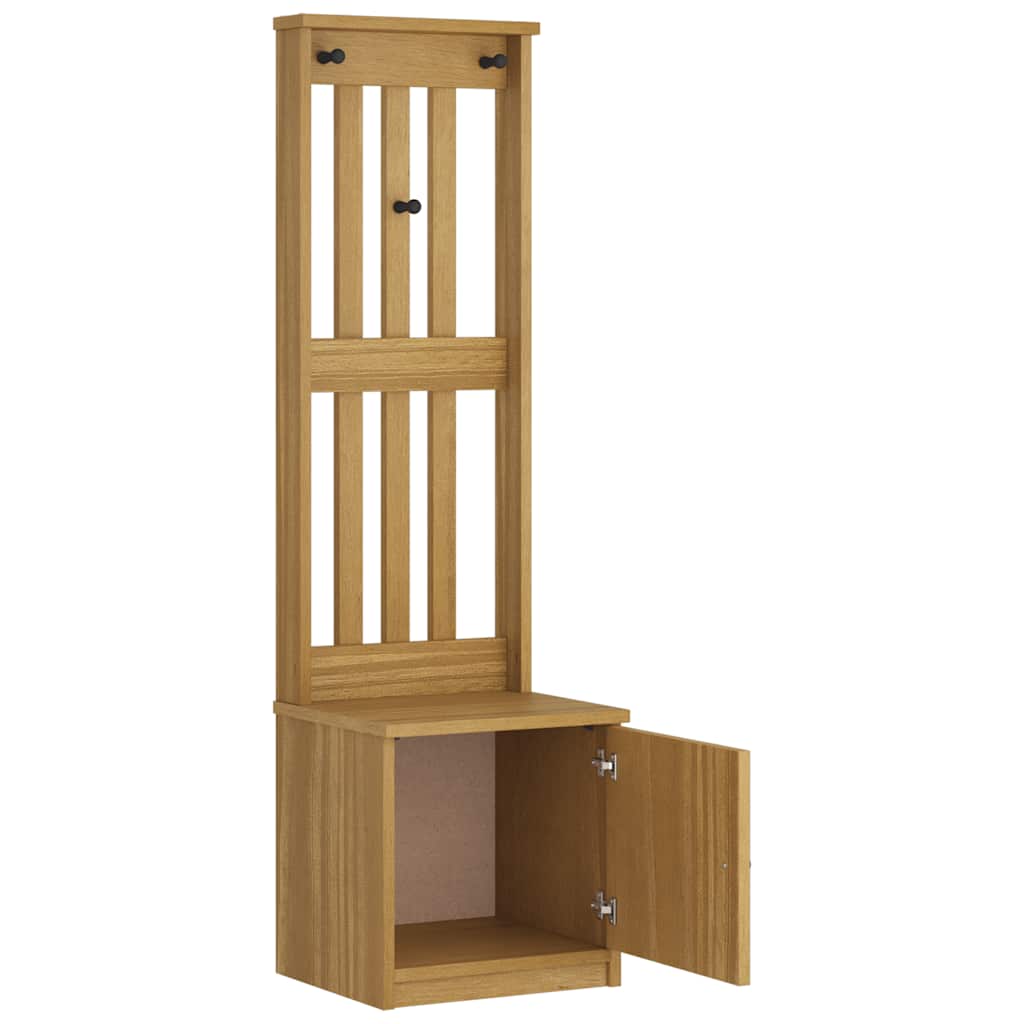 Kapstok SANDNES 45x40x159,5 cm massief grenenhout is nu te koop bij PeponiXL, paradijselijk wonen!