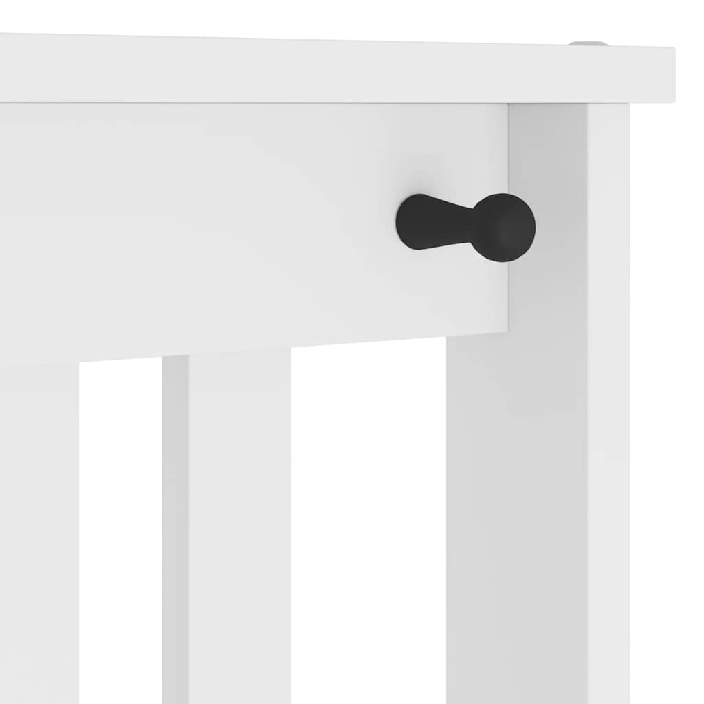 Kapstok SANDNES wit 45x40x159,5 cm massief grenenhout is nu te koop bij PeponiXL, paradijselijk wonen!