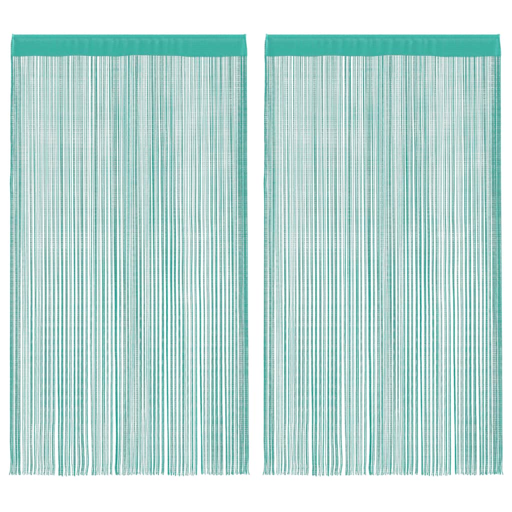 Koordgordijnen 2 st turkoois 100x250 cm is nu te koop bij PeponiXL, paradijselijk wonen!