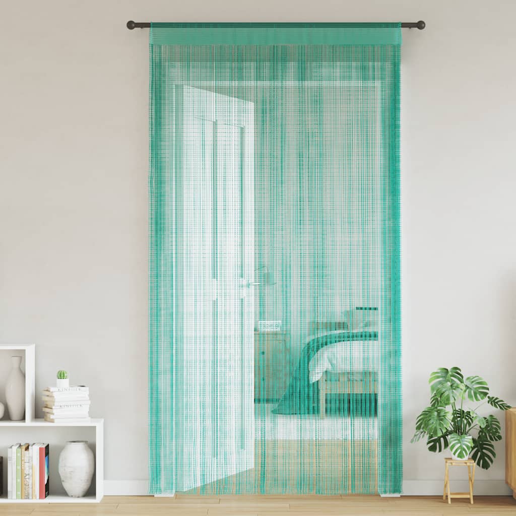 Koordgordijnen 2 st turkoois 100x250 cm is nu te koop bij PeponiXL, paradijselijk wonen!
