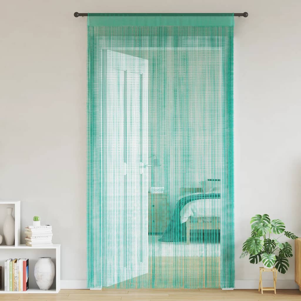 Koordgordijnen 2 st turkoois 140x250 cm is nu te koop bij PeponiXL, paradijselijk wonen!