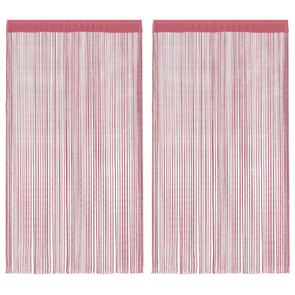 Koordgordijnen 2 st 100x250 cm roze is nu te koop bij PeponiXL, paradijselijk wonen!
