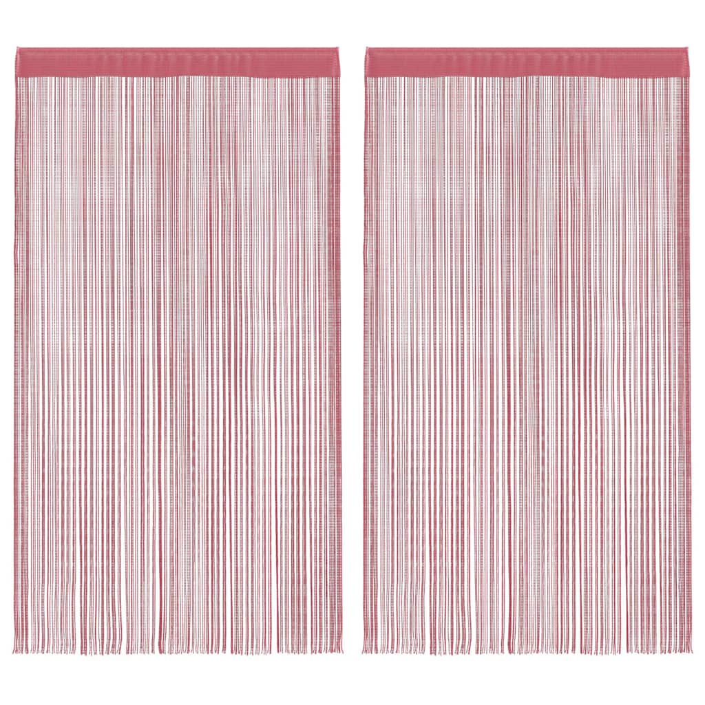 Koordgordijnen 2 st 140x250 cm roze is nu te koop bij PeponiXL, paradijselijk wonen!