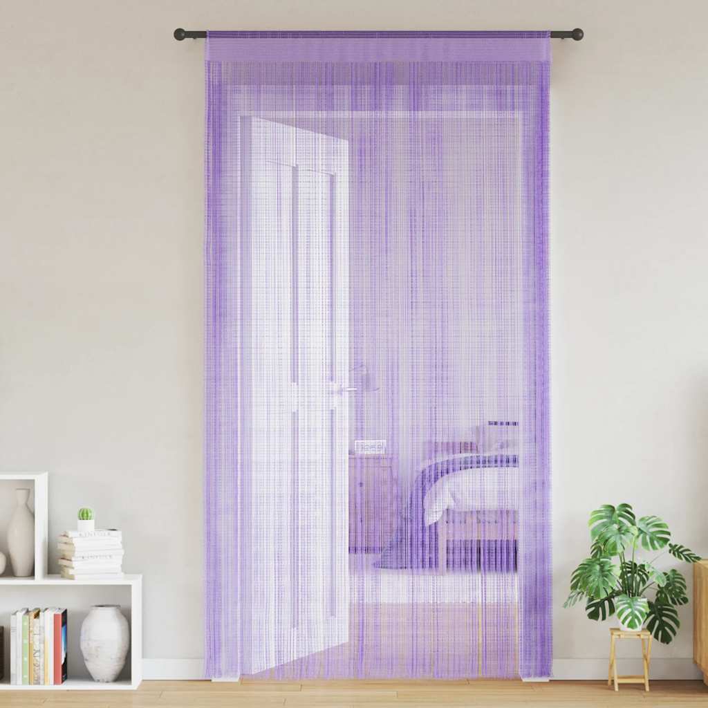 Koordgordijnen 2 st 100x250 cm paars is nu te koop bij PeponiXL, paradijselijk wonen!
