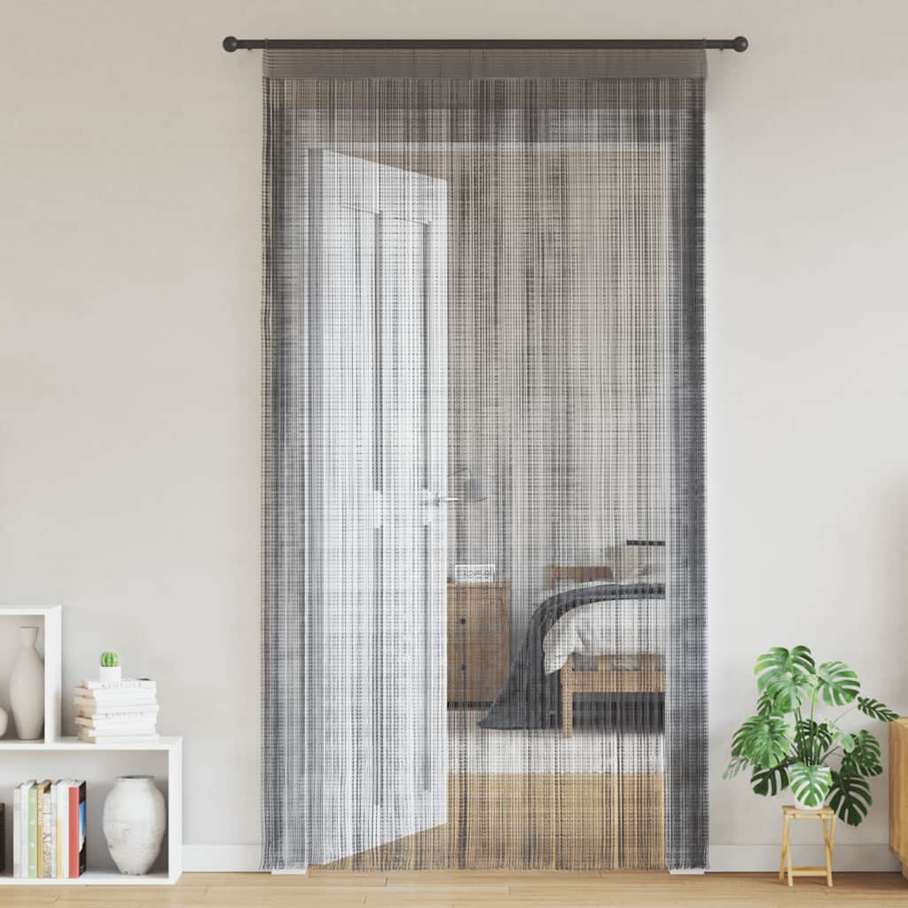 Draadgordijnen 2 st Antraciet 100x250 cm is nu te koop bij PeponiXL, paradijselijk wonen!