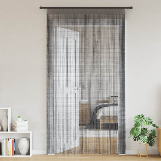 Draadgordijnen 2 st Antraciet 100x250 cm is nu te koop bij PeponiXL, paradijselijk wonen!