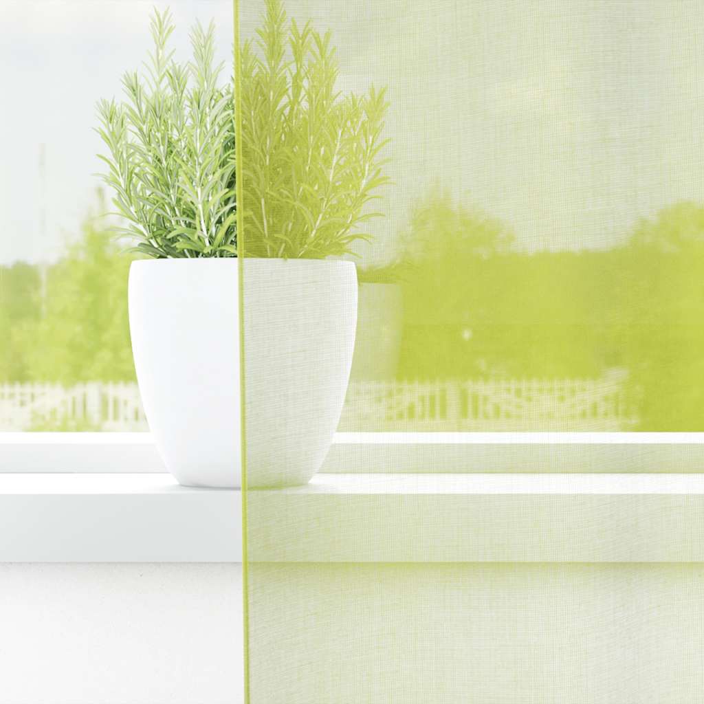 Gordijnen voile met doorvoertules 2 st 140x245 cm appelgroen is nu te koop bij PeponiXL, paradijselijk wonen!