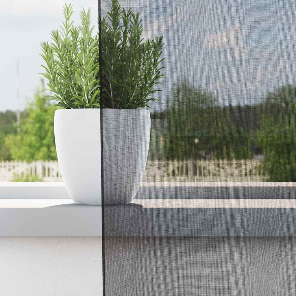 Gordijnen Voile met doorvoertules 2 st 140x175 cm zwart is nu te koop bij PeponiXL, paradijselijk wonen!