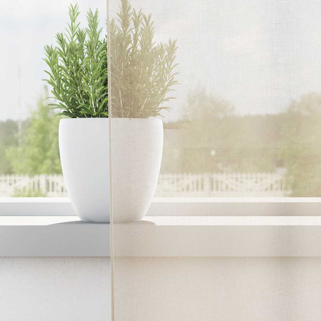 Gordijnen voile met doorvoertules 2 st 140x175 cm crèmekleurig is nu te koop bij PeponiXL, paradijselijk wonen!