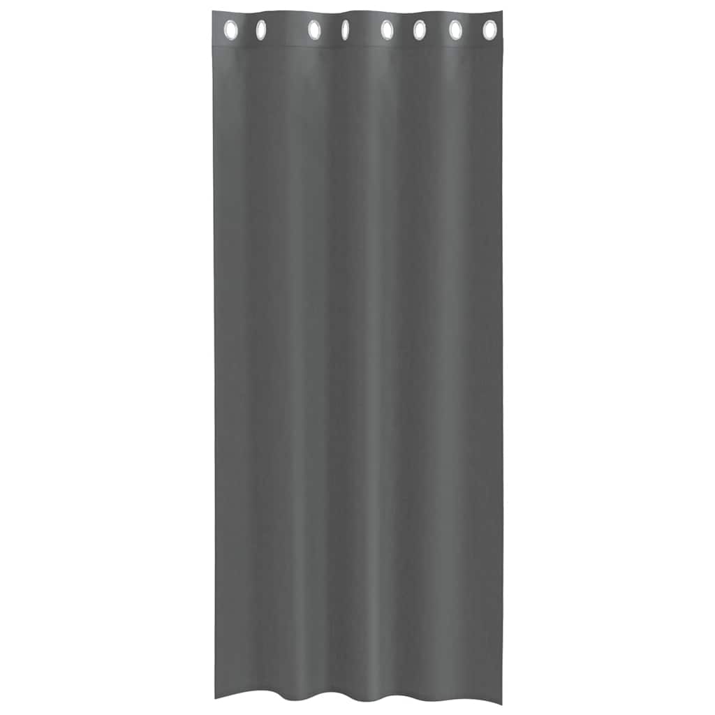 Gordijnen voile met doorvoertules 2 st 140x245 cm donkergrijs is nu te koop bij PeponiXL, paradijselijk wonen!