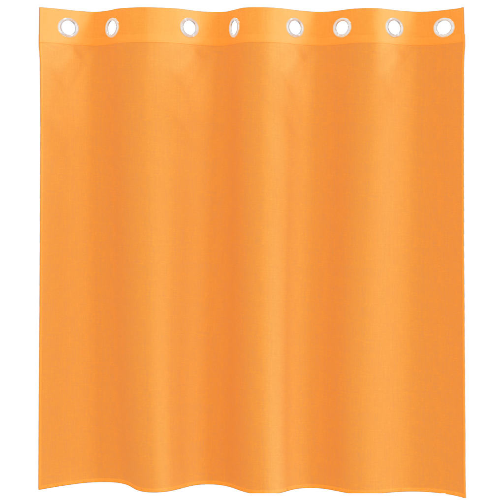 Gordijnen voile met doorvoertules 2 st 140x140 cm oranje is nu te koop bij PeponiXL, paradijselijk wonen!