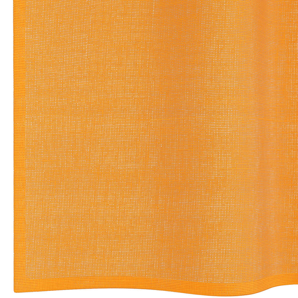 Gordijnen voile met doorvoertules 2 st 140x140 cm oranje is nu te koop bij PeponiXL, paradijselijk wonen!