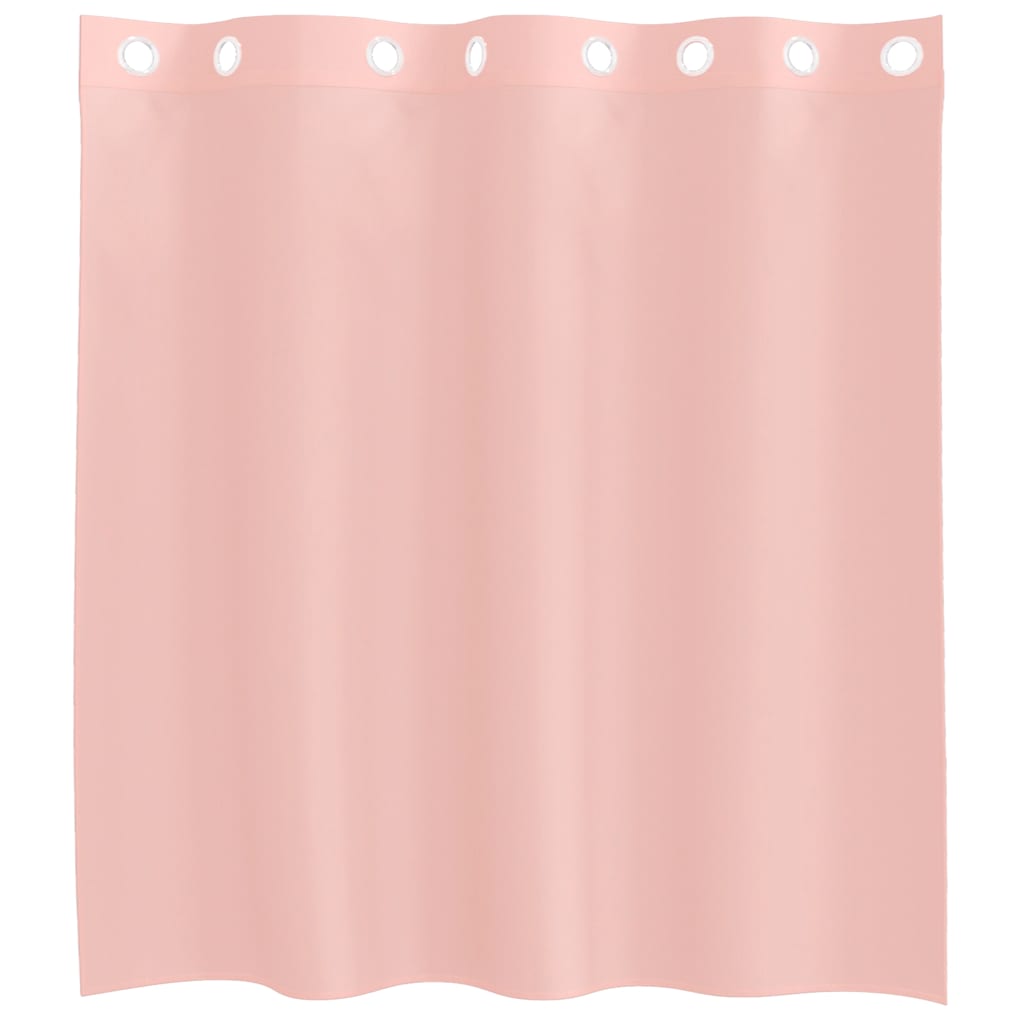Gordijnen voile met doorvoertules 2 st 140x140 cm roze is nu te koop bij PeponiXL, paradijselijk wonen!