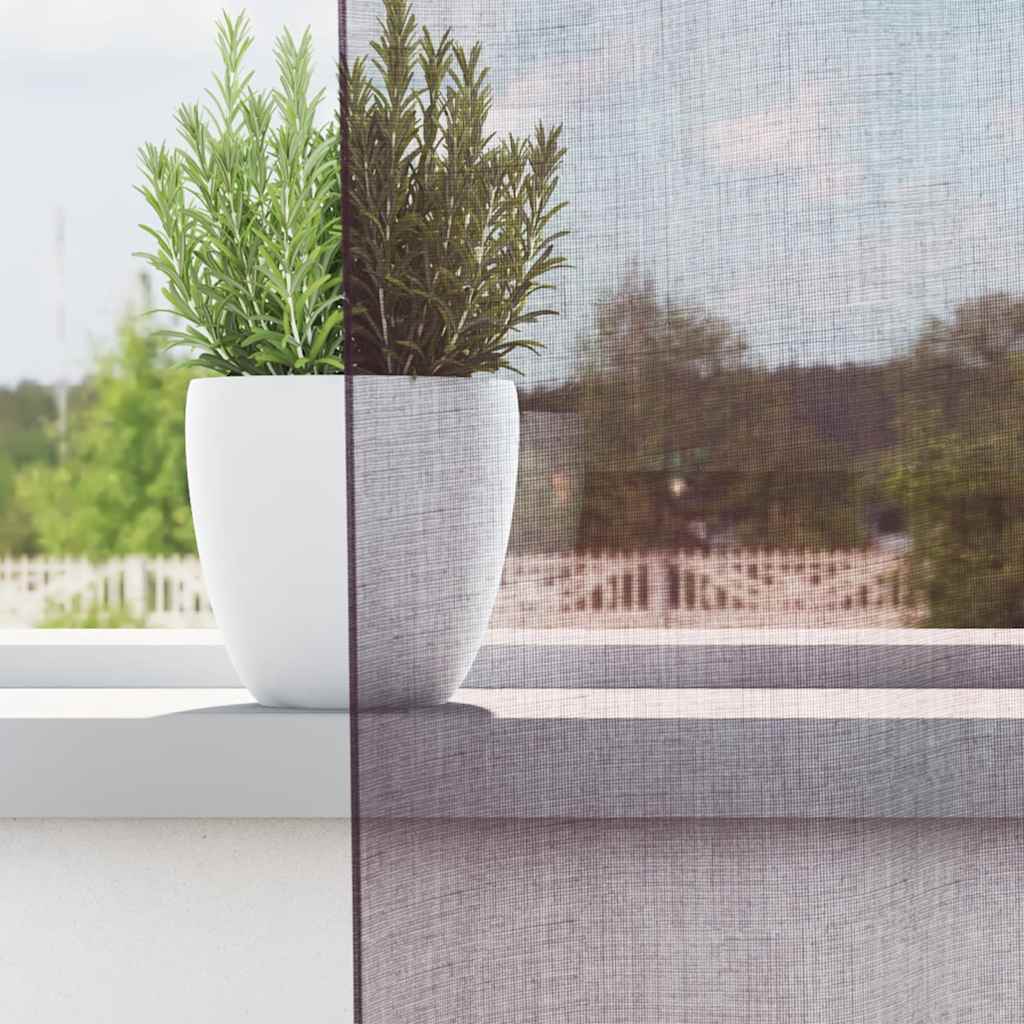 Gordijnen voile met doorvoertules 2 st 140x225 cm paars is nu te koop bij PeponiXL, paradijselijk wonen!
