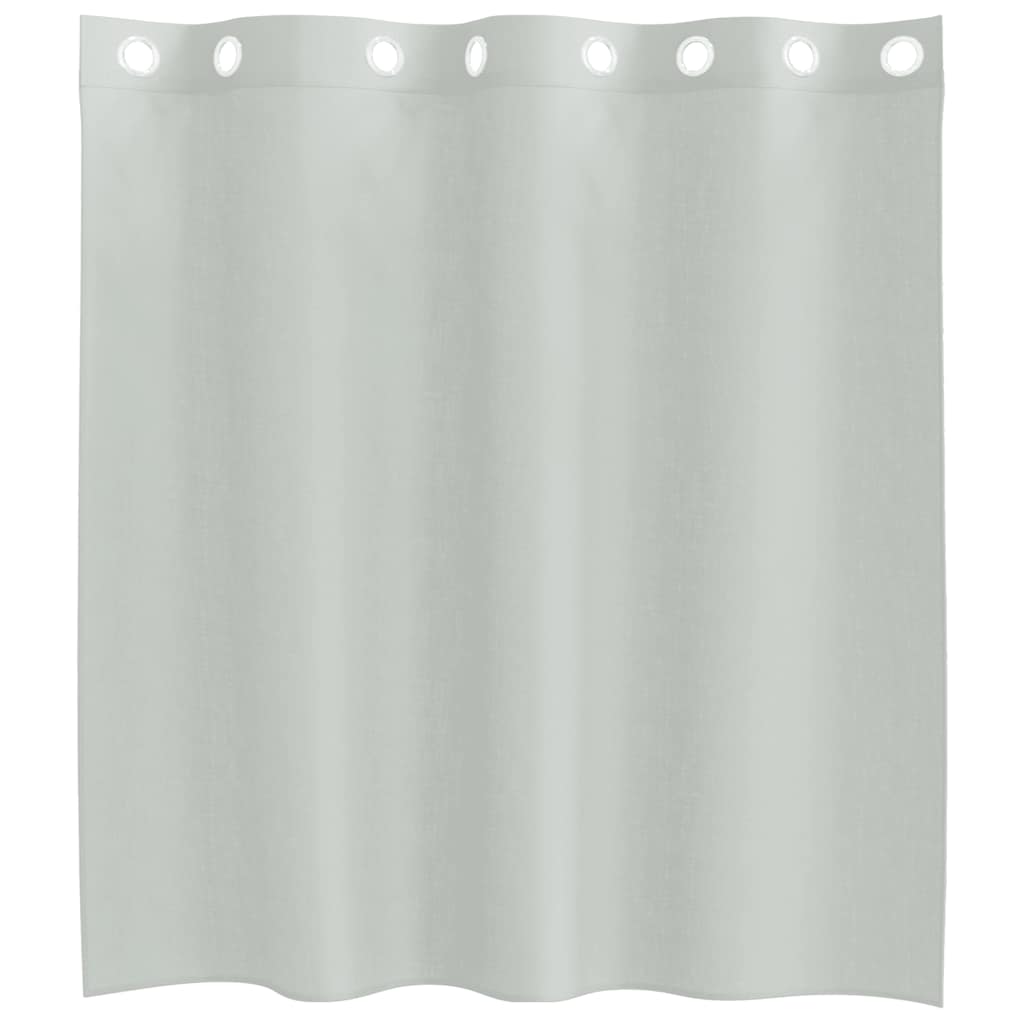 Gordijnen voile met doorvoertules 2 st 140x140 cm lichtgrijs is nu te koop bij PeponiXL, paradijselijk wonen!