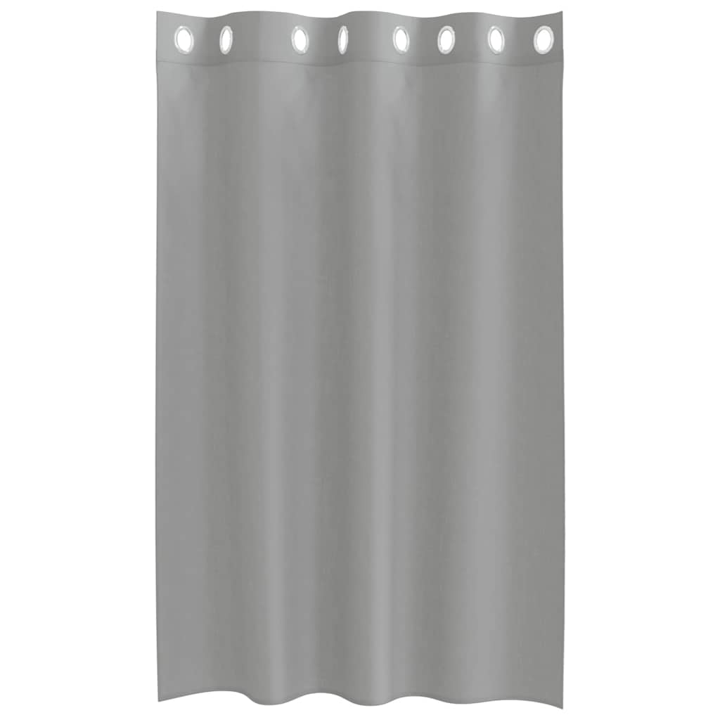 Gordijnen voile met doorvoertules 2 st 140x175 cm lichtgrijs is nu te koop bij PeponiXL, paradijselijk wonen!
