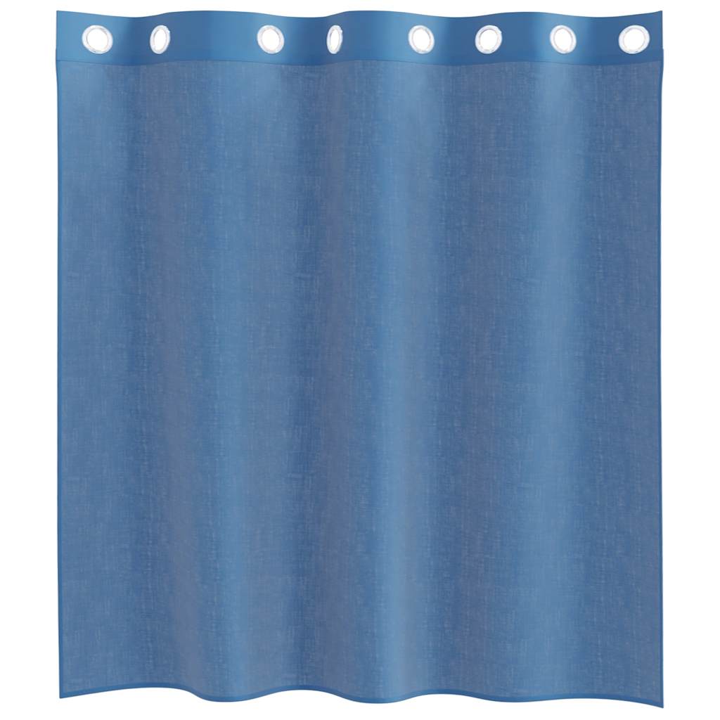 Gordijnen voile met doorvoertules 2 st koningsblauw is nu te koop bij PeponiXL, paradijselijk wonen!