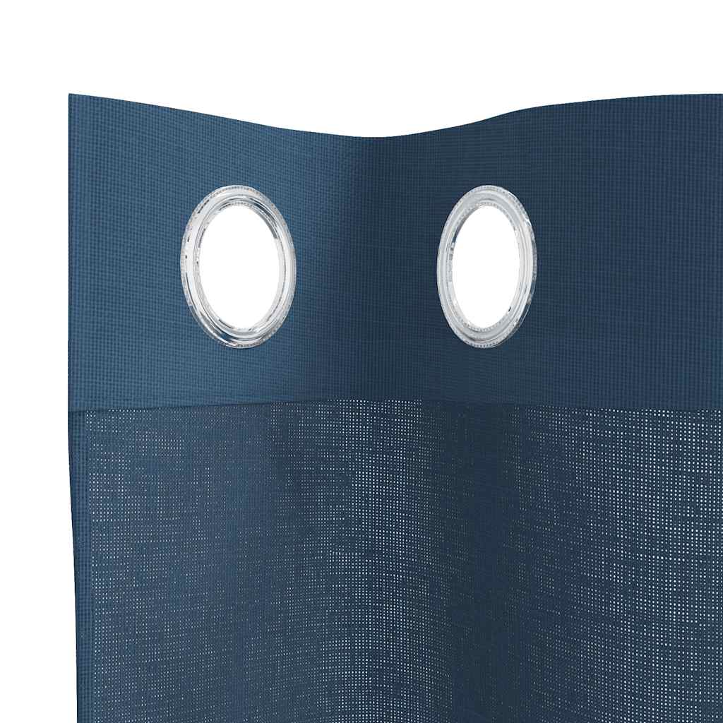 Gordijnen voile met doorvoertules 2 st koningsblauw is nu te koop bij PeponiXL, paradijselijk wonen!