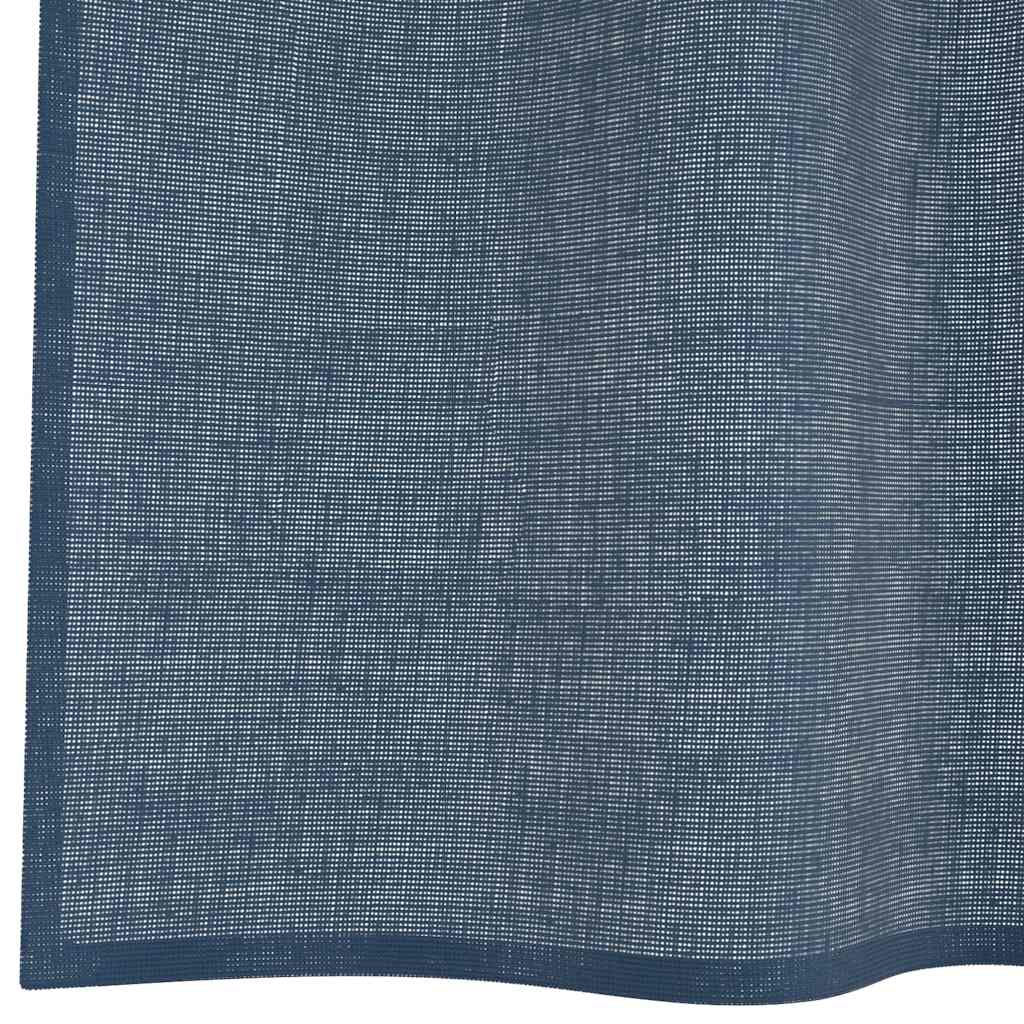 Gordijnen voile met doorvoertules 2 st koningsblauw is nu te koop bij PeponiXL, paradijselijk wonen!