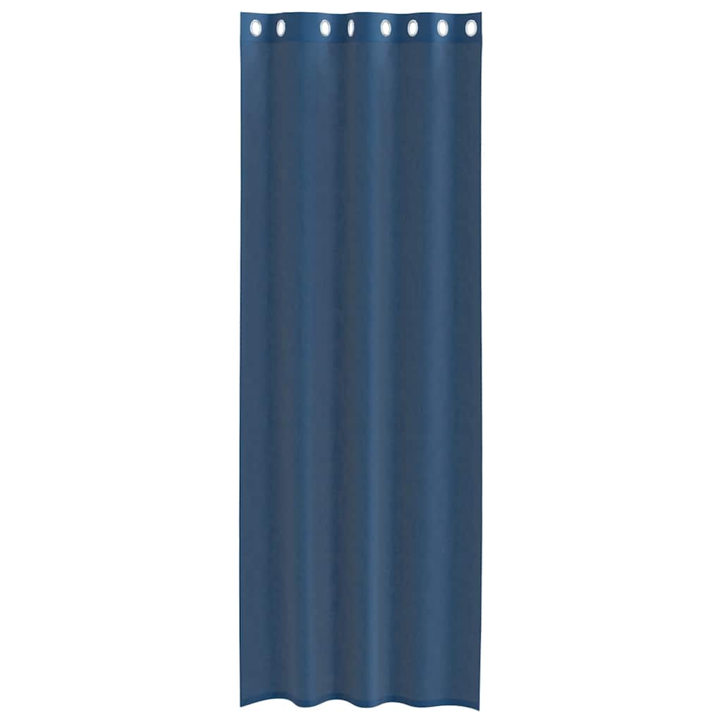 Gordijnen voile met doorvoertules 2 st koningsblauw is nu te koop bij PeponiXL, paradijselijk wonen!