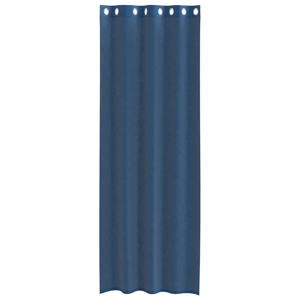 Gordijnen voile met doorvoertules 2 st koningsblauw is nu te koop bij PeponiXL, paradijselijk wonen!
