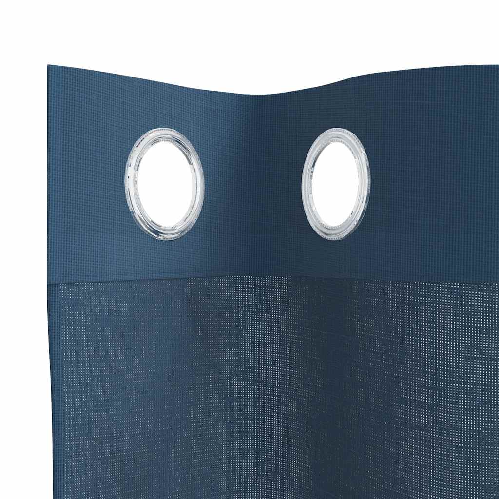 Gordijnen voile met doorvoertules 2 st koningsblauw is nu te koop bij PeponiXL, paradijselijk wonen!