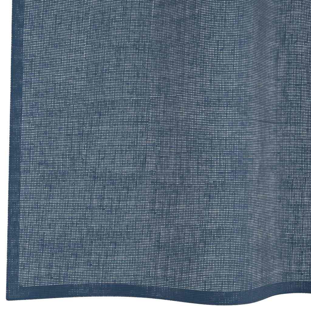 Gordijnen voile met doorvoertules 2 st koningsblauw is nu te koop bij PeponiXL, paradijselijk wonen!
