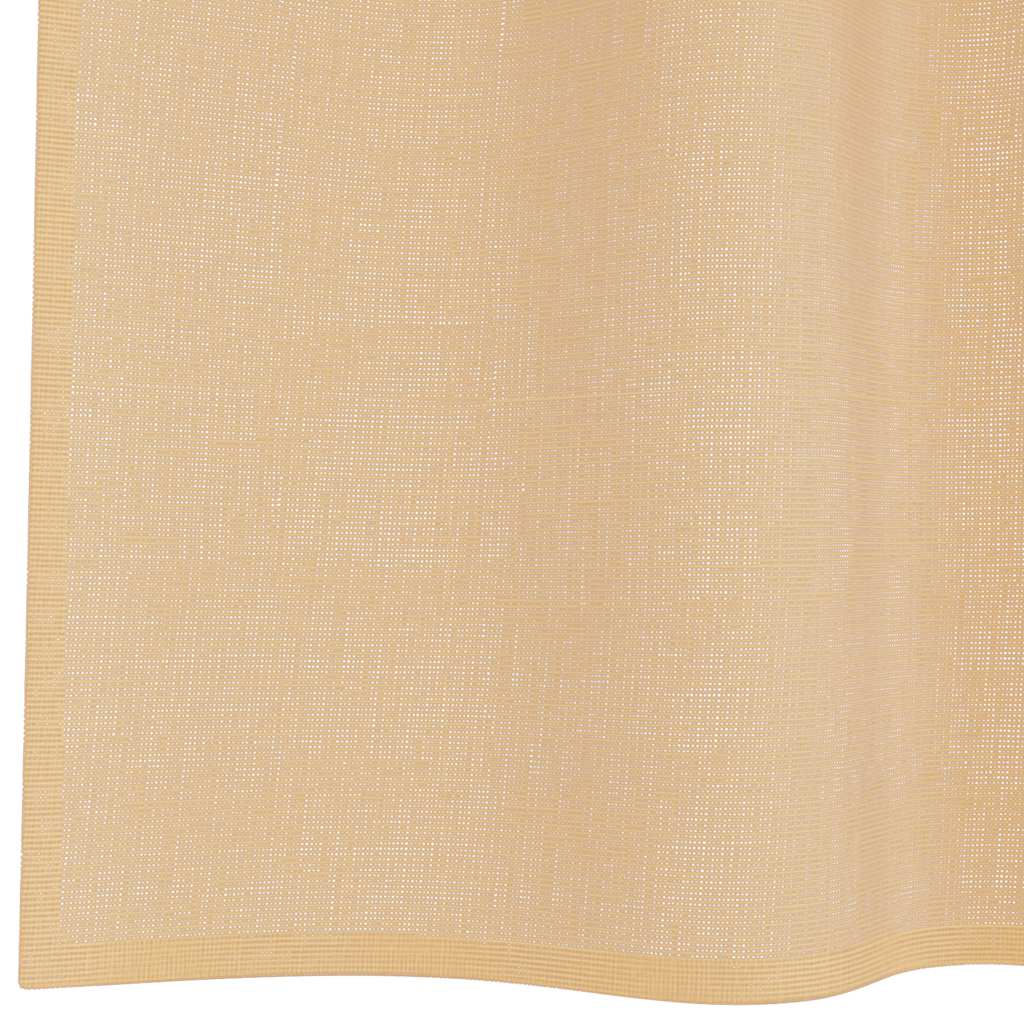 Gordijnen Voile met doorvoertules 2 st zand is nu te koop bij PeponiXL, paradijselijk wonen!