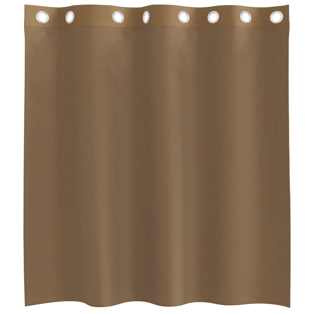 Gordijnen voile met doorvoertules 2 st lichtbruin is nu te koop bij PeponiXL, paradijselijk wonen!