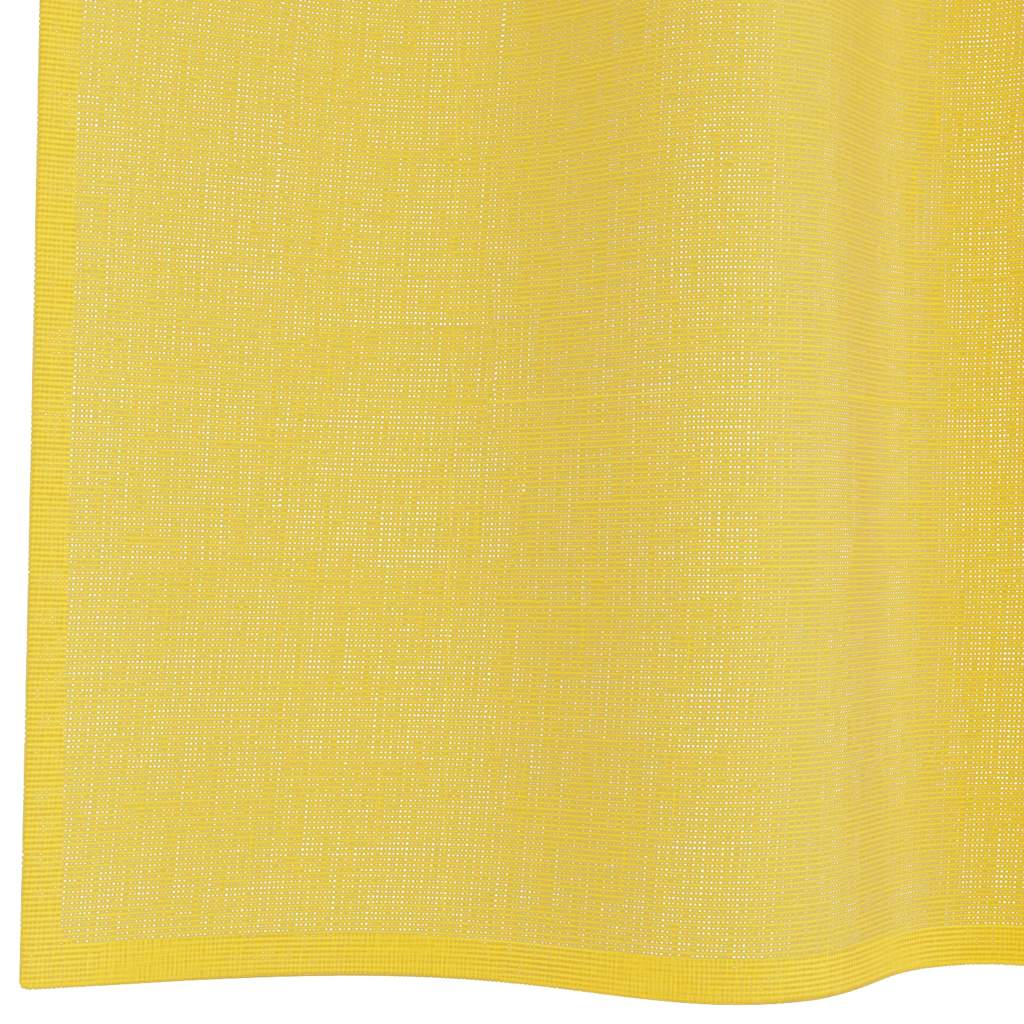 Gordijnen voile met doorvoertules 2 st geel is nu te koop bij PeponiXL, paradijselijk wonen!