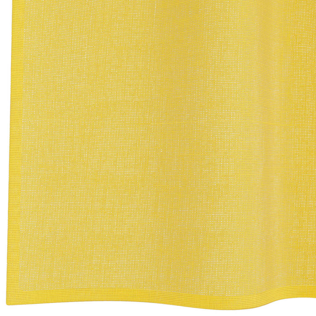 Gordijnen voile met doorvoertules 2 st geel is nu te koop bij PeponiXL, paradijselijk wonen!