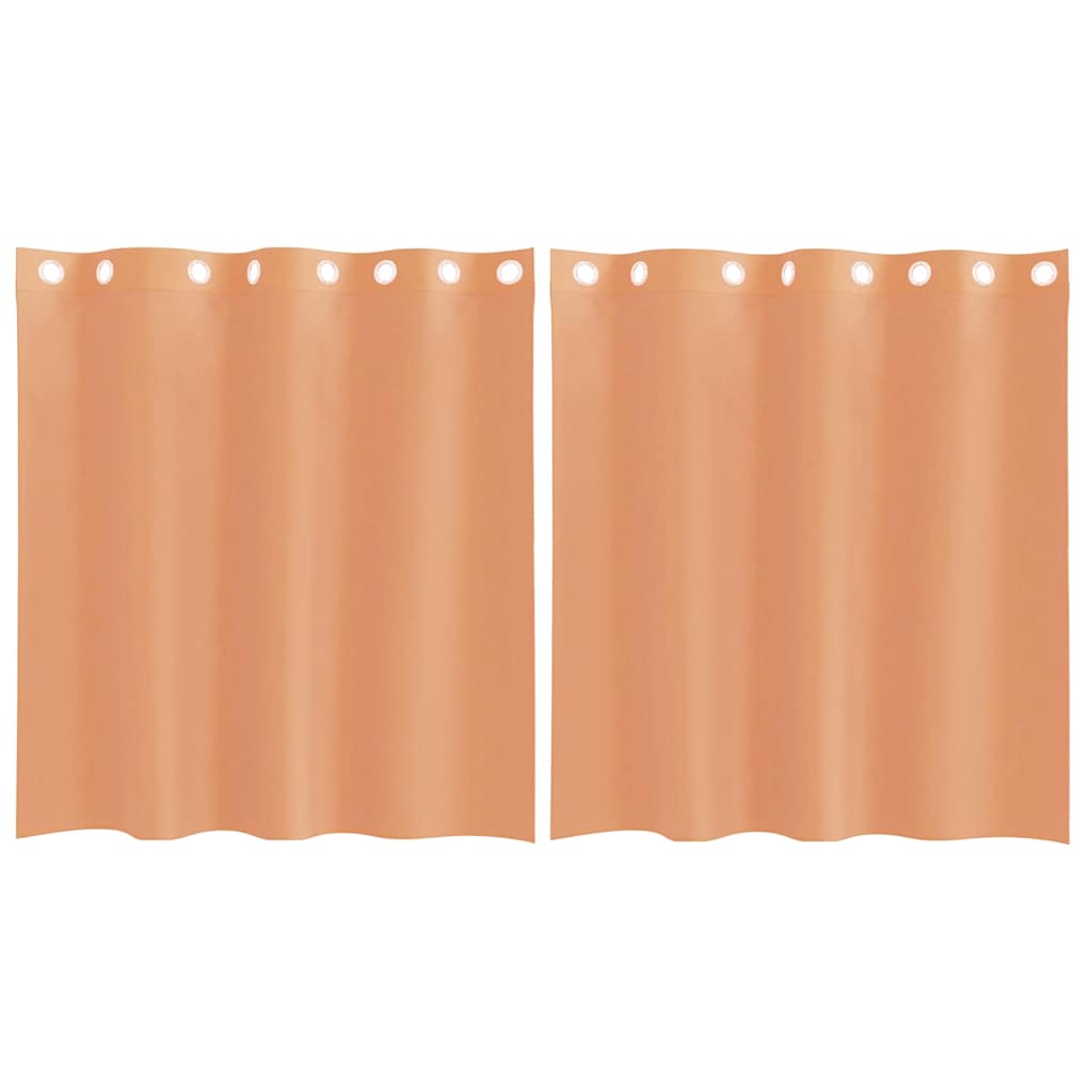 Gordijnen voile met doorvoertules 2 st terracotta is nu te koop bij PeponiXL, paradijselijk wonen!