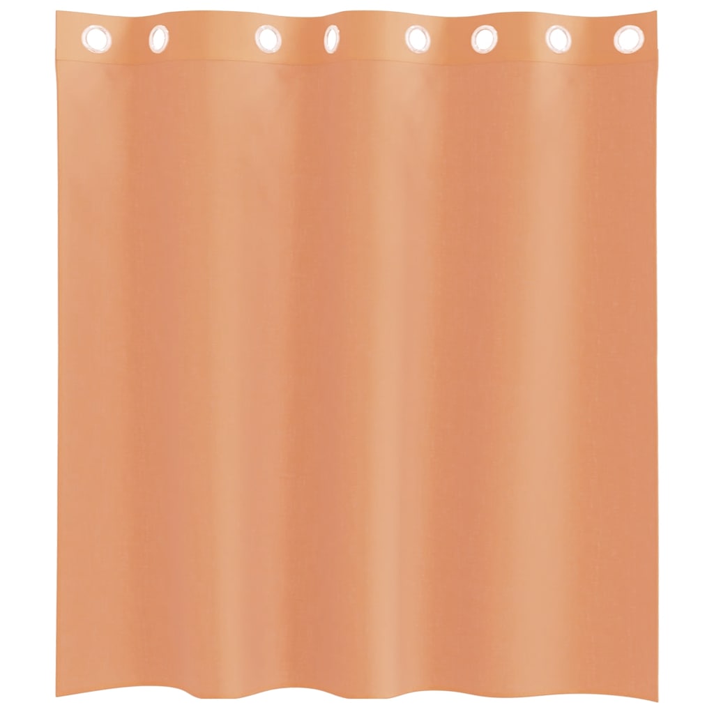 Gordijnen voile met doorvoertules 2 st terracotta is nu te koop bij PeponiXL, paradijselijk wonen!