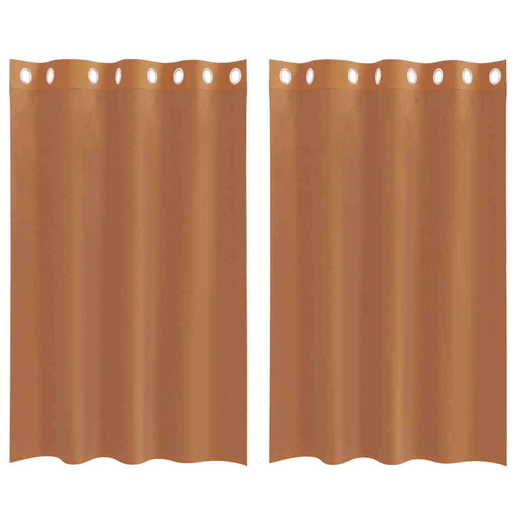 Gordijnen voile met doorvoertules 2 st terracotta is nu te koop bij PeponiXL, paradijselijk wonen!