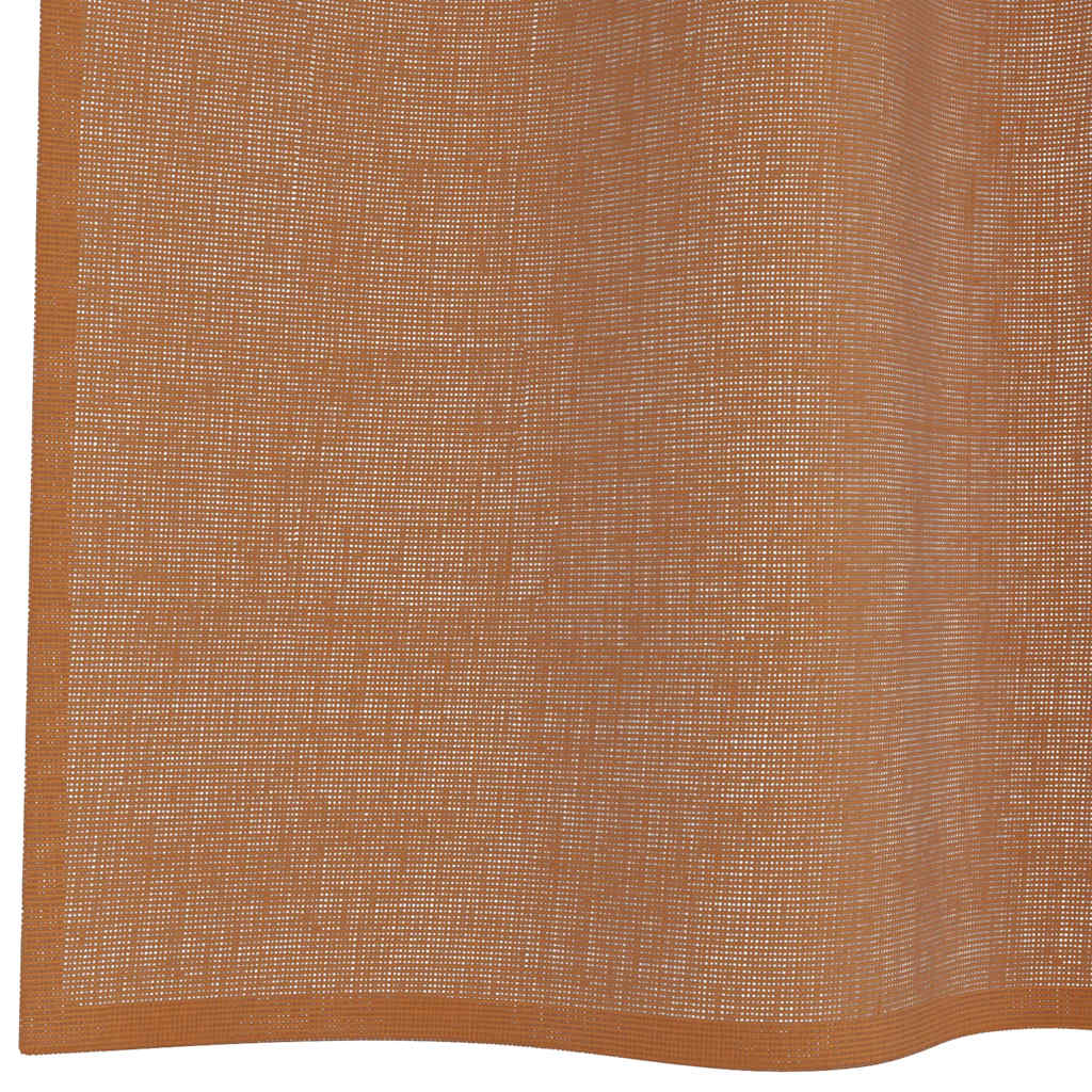 Gordijnen voile met doorvoertules 2 st terracotta is nu te koop bij PeponiXL, paradijselijk wonen!