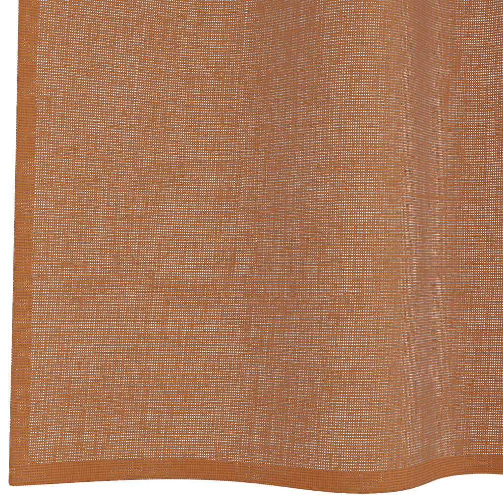 Gordijnen voile met doorvoertules 2 st terracotta is nu te koop bij PeponiXL, paradijselijk wonen!