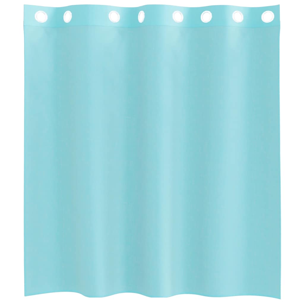 Gordijnen voile met doorvoertules 2 st turkoois is nu te koop bij PeponiXL, paradijselijk wonen!