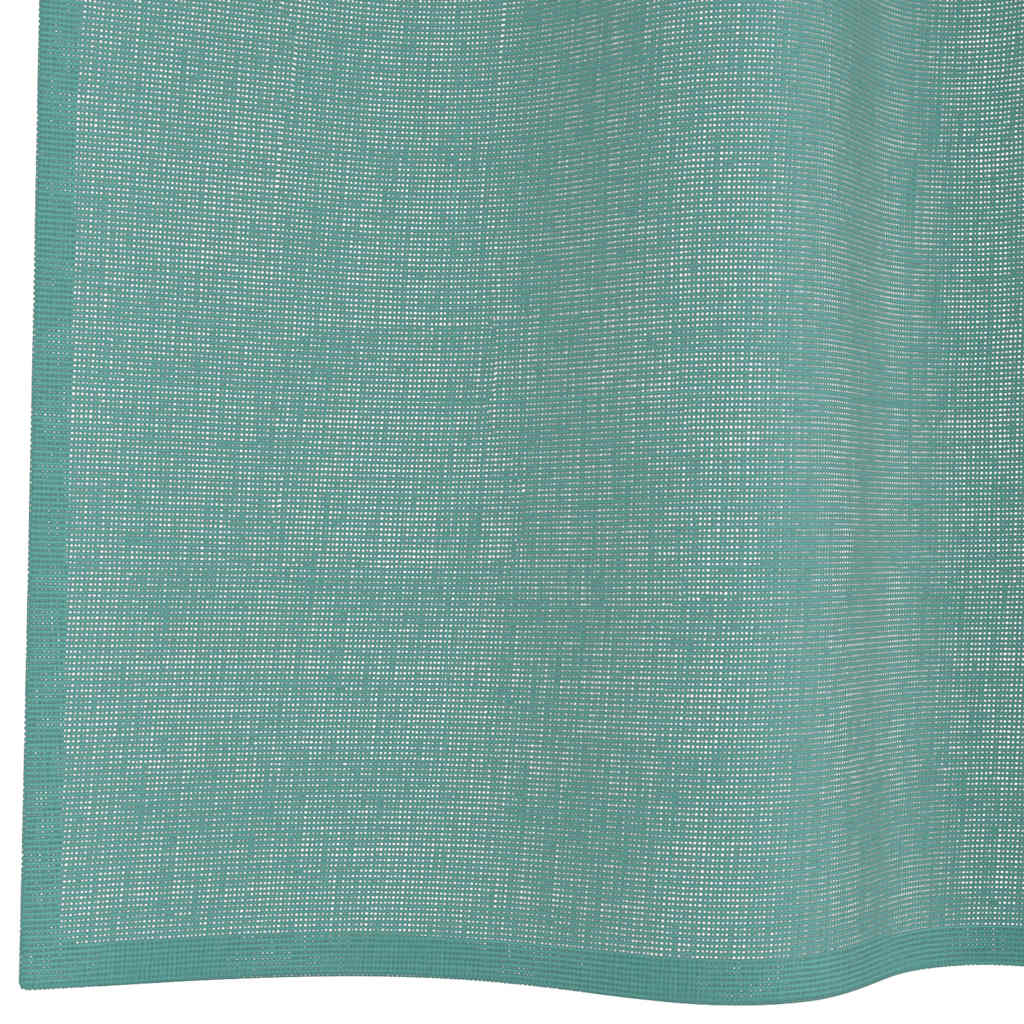 Gordijnen voile met doorvoertules 2 st turkoois is nu te koop bij PeponiXL, paradijselijk wonen!