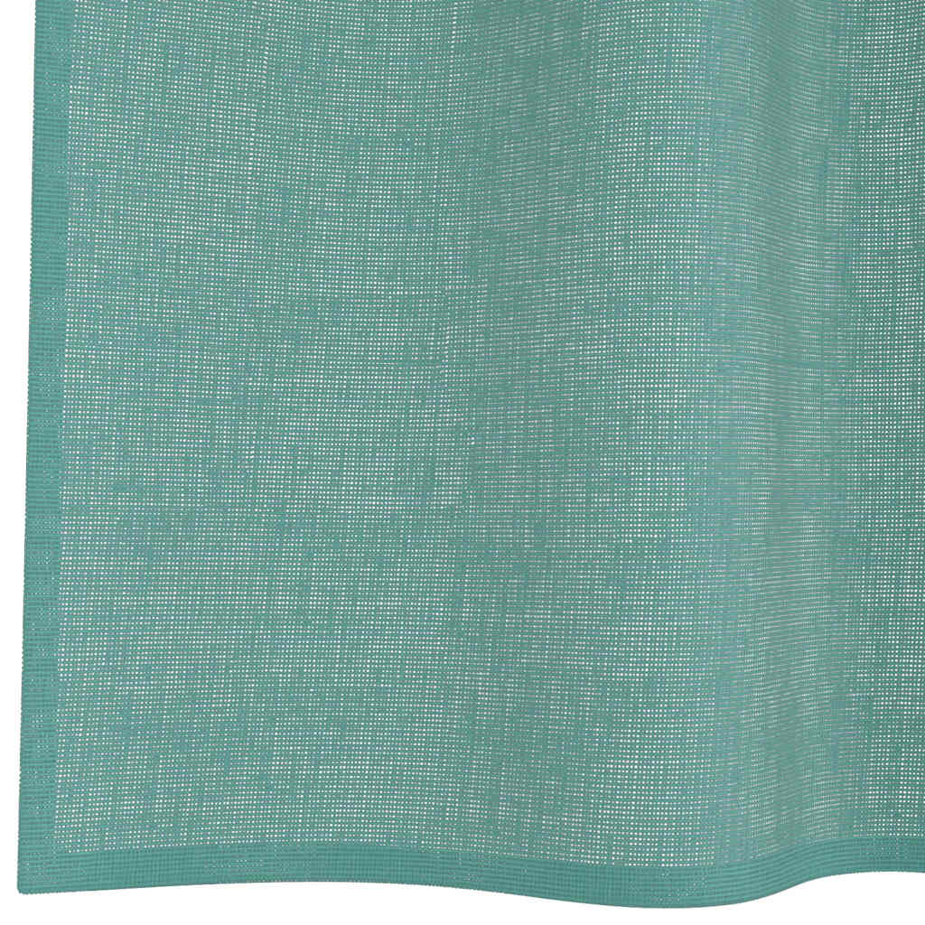 Gordijnen voile met doorvoertules 2 st turkoois is nu te koop bij PeponiXL, paradijselijk wonen!