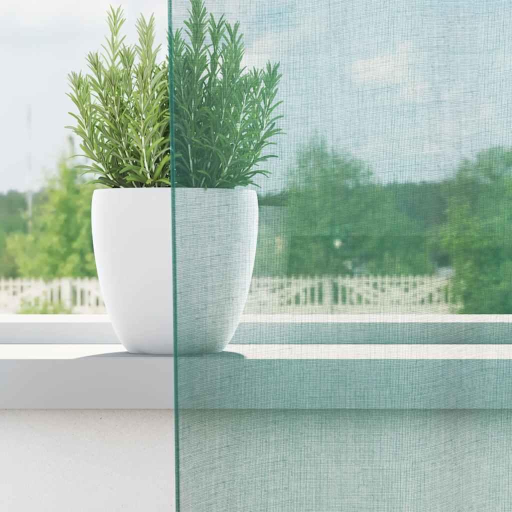 Gordijnen voile met doorvoertules 2 st turkoois is nu te koop bij PeponiXL, paradijselijk wonen!
