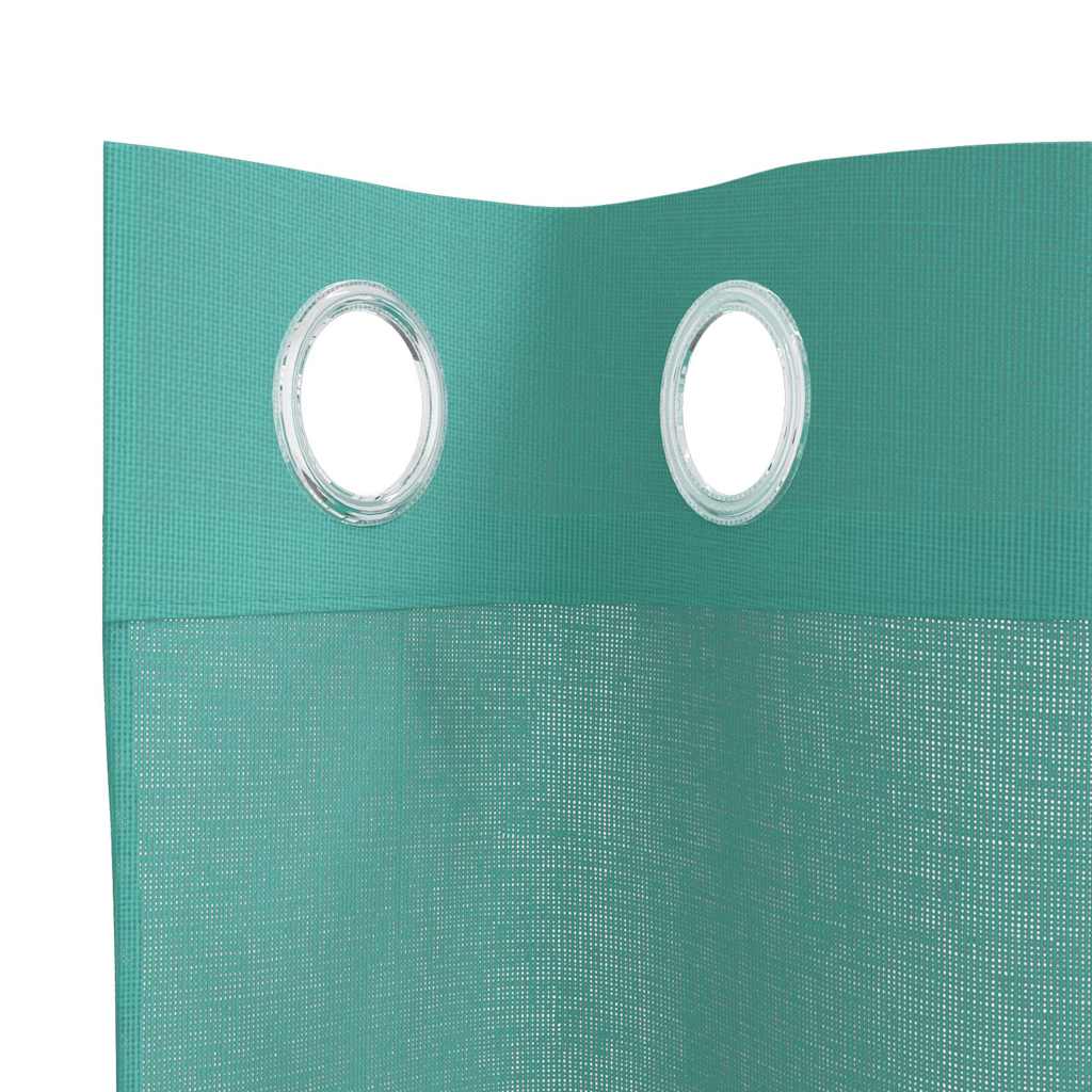 Gordijnen voile met doorvoertules 2 st turkoois is nu te koop bij PeponiXL, paradijselijk wonen!