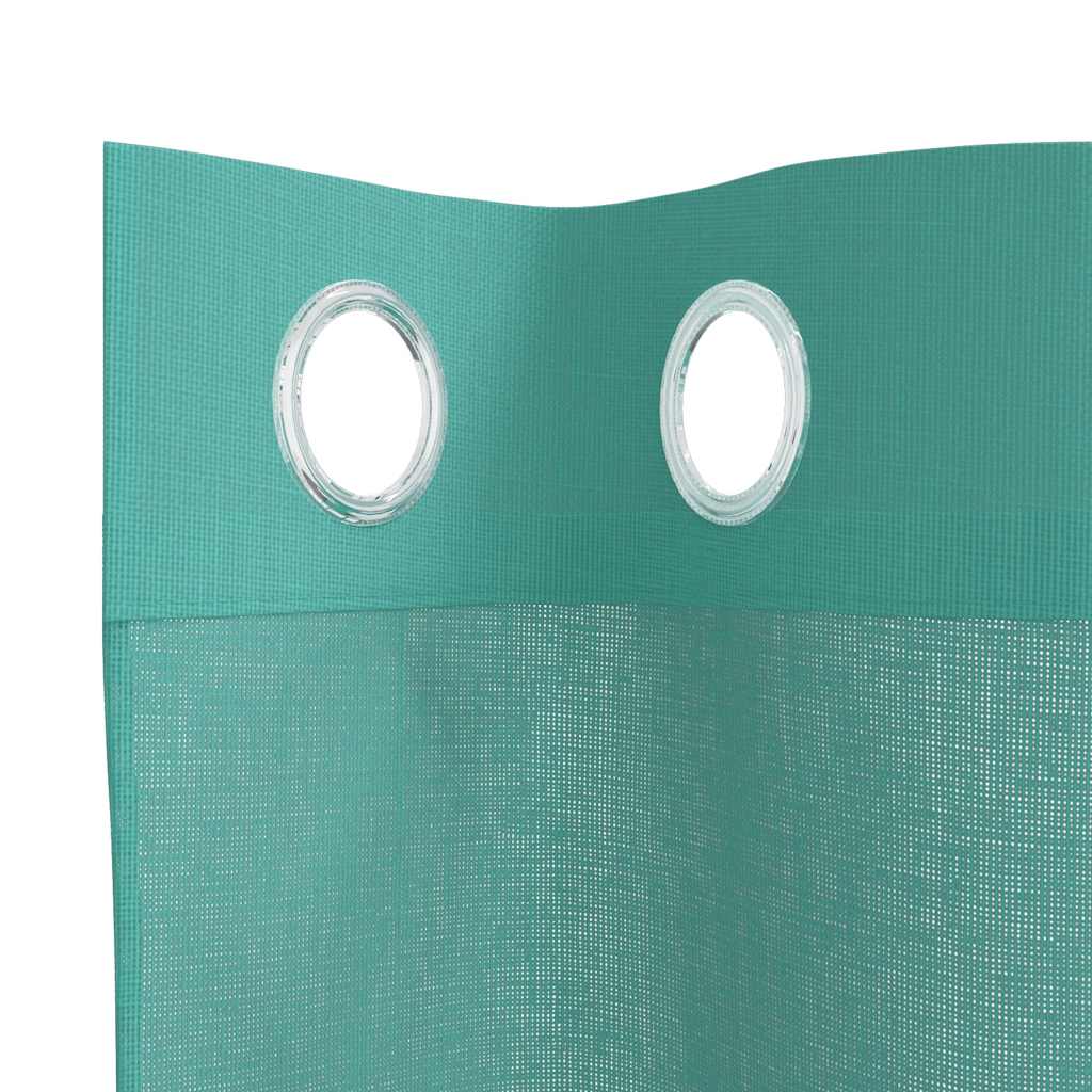 Gordijnen voile met doorvoertules 2 st turkoois is nu te koop bij PeponiXL, paradijselijk wonen!