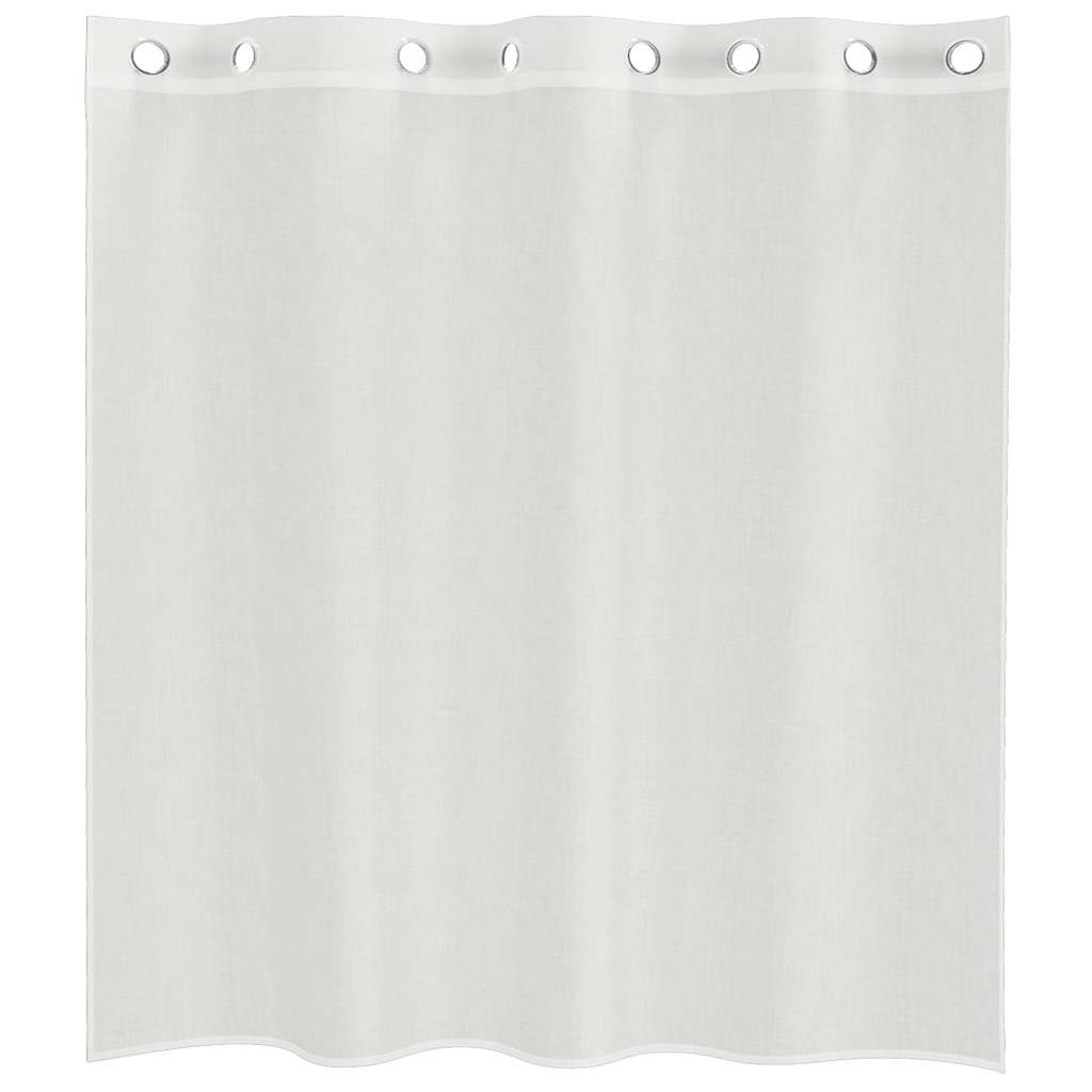 Gordijnen voile met doorvoertules 2 st wit is nu te koop bij PeponiXL, paradijselijk wonen!