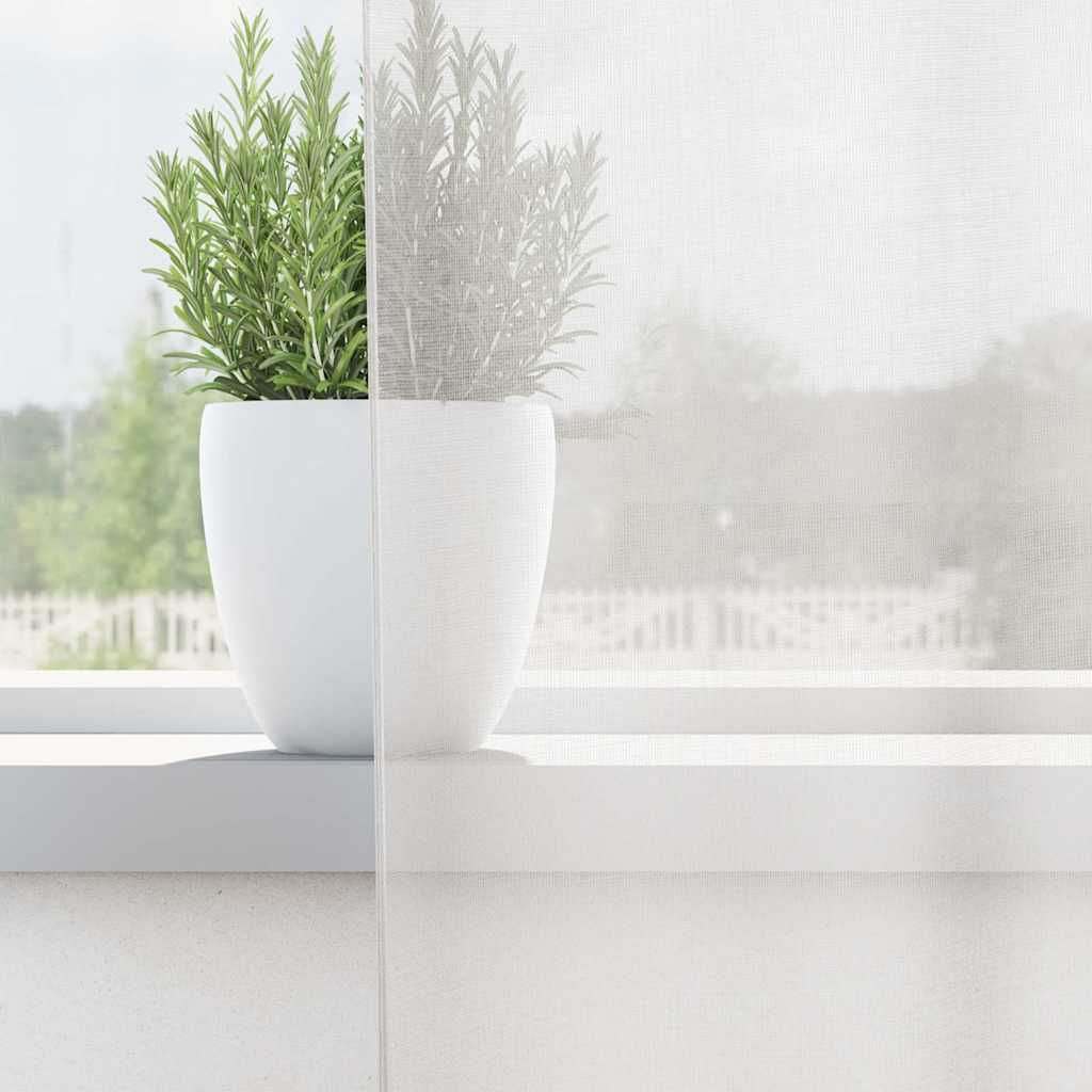 Gordijnen voile met doorvoertules 2 st wit is nu te koop bij PeponiXL, paradijselijk wonen!