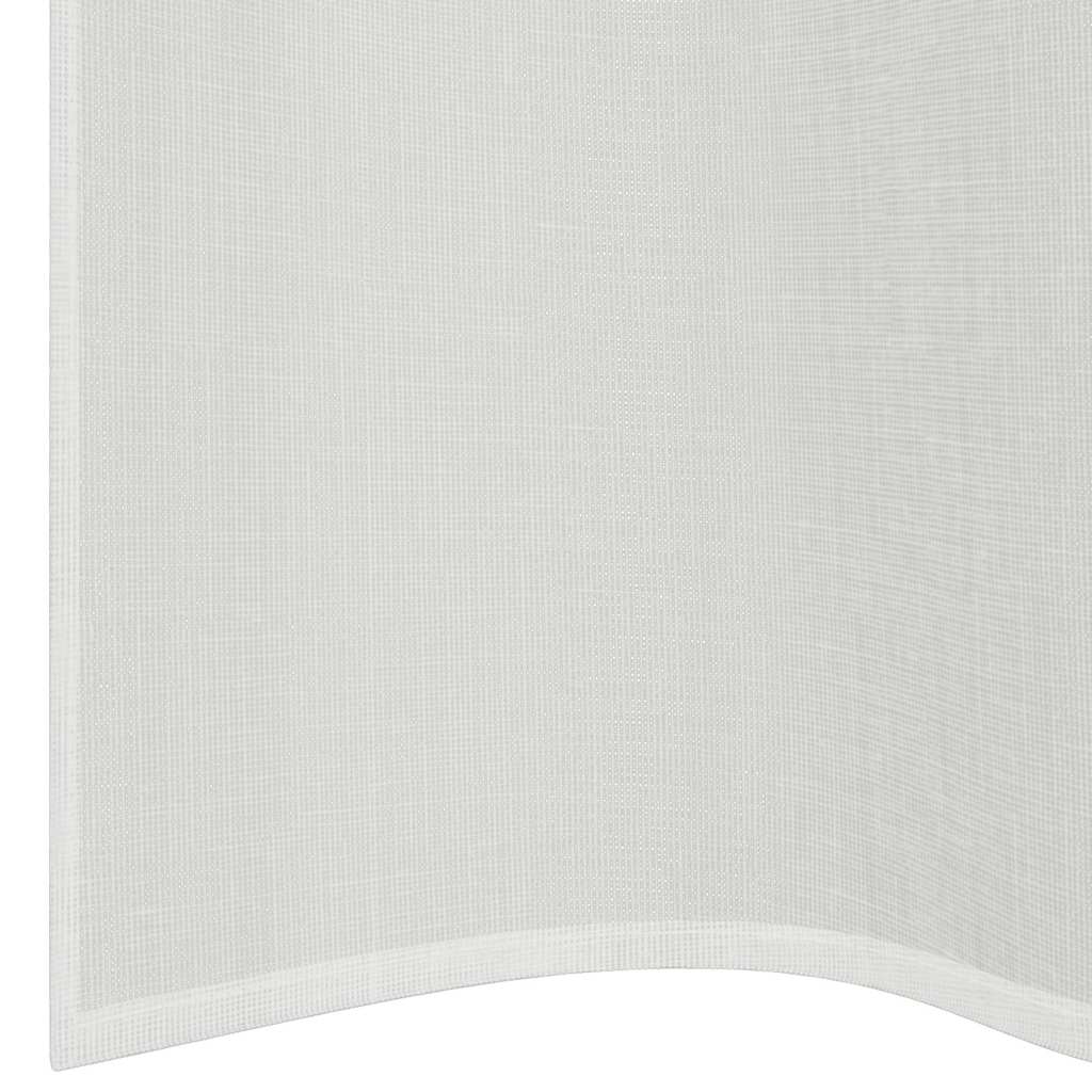 Gordijnen voile met doorvoertules 2 st wit is nu te koop bij PeponiXL, paradijselijk wonen!