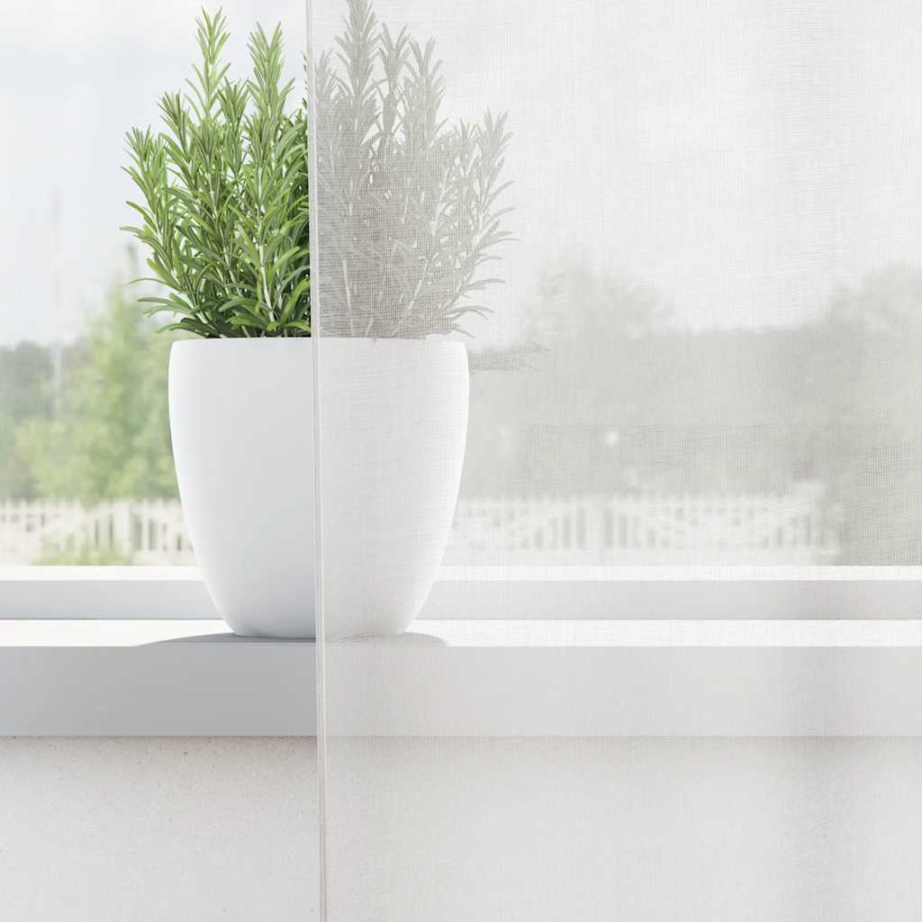 Gordijnen voile met doorvoertules 2 st wit is nu te koop bij PeponiXL, paradijselijk wonen!