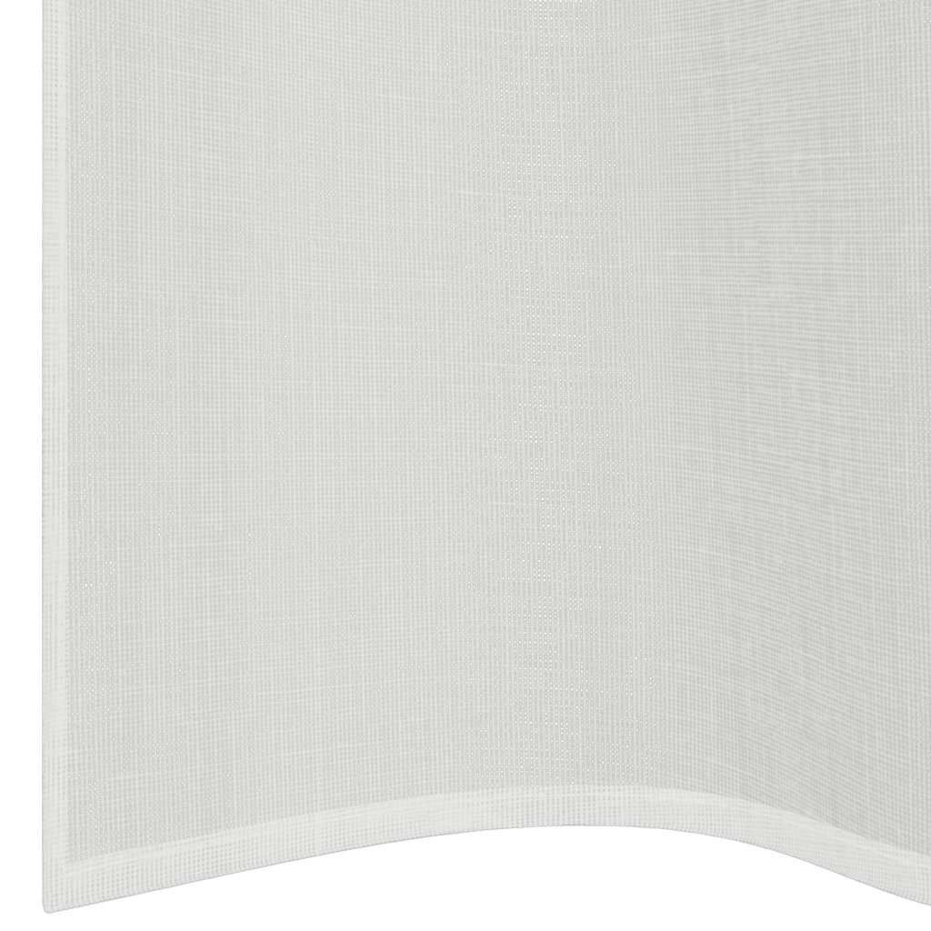 Gordijnen voile met doorvoertules 2 st wit is nu te koop bij PeponiXL, paradijselijk wonen!