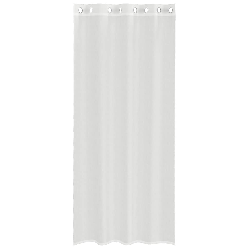 Gordijnen voile met doorvoertules 2 st wit is nu te koop bij PeponiXL, paradijselijk wonen!